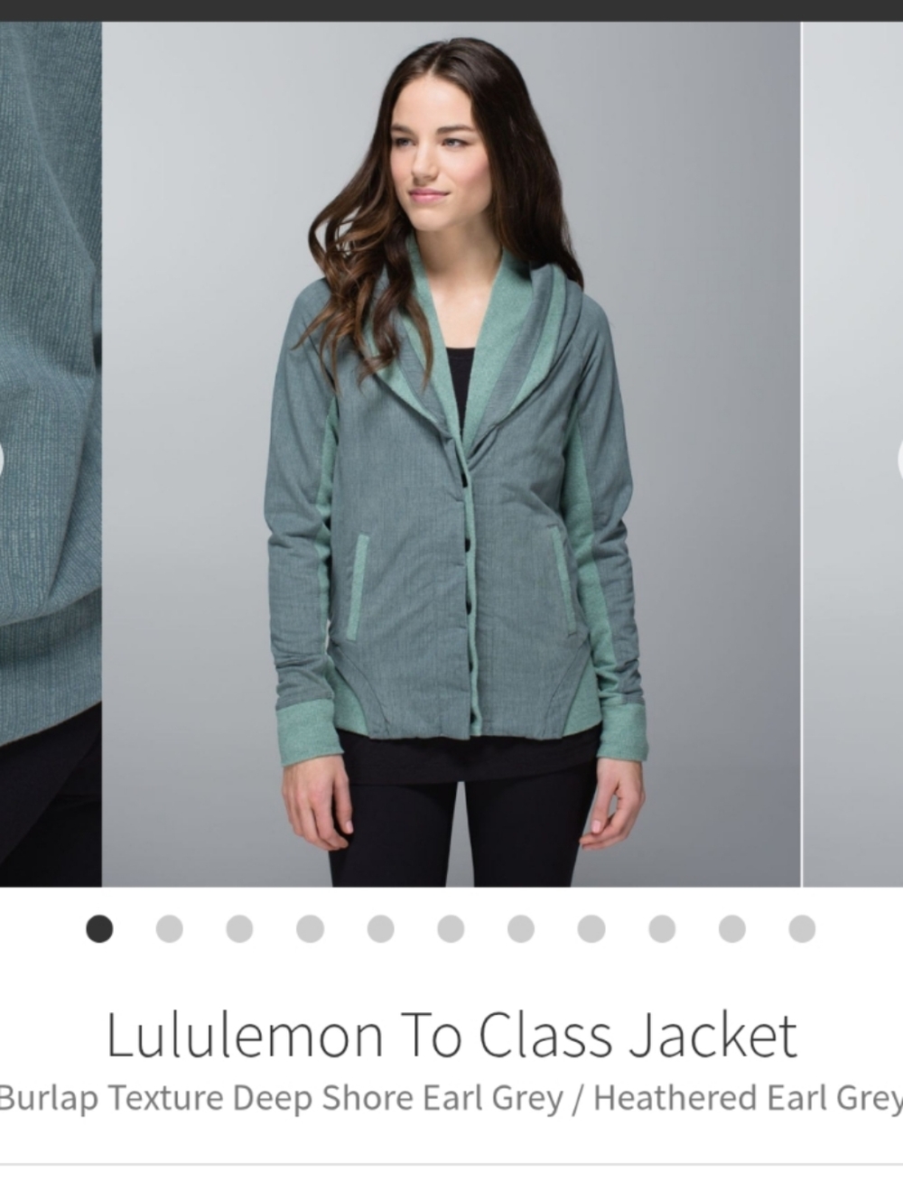 Lululemon athletica To Class Jacket - Earl Grey/Deep Shore